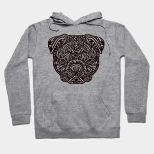 Pug Mandala Tattoo Hoodie